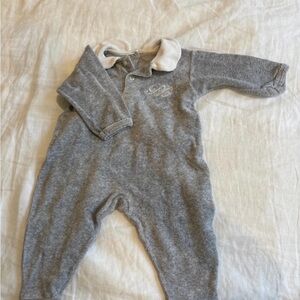 Petit Bateau Gray Kids Footie